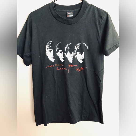 Vintage Screen Stars 1980s THE BEATLES TshirtSize M